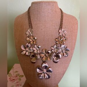 Floral Silver Necklace